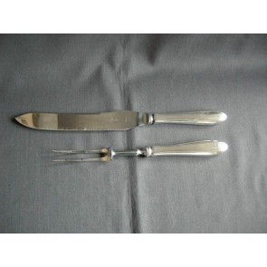 Keltum P2 Enkel puntfilet verzilverd trancheerset 