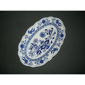 Hütschenreuther Blau Zwiebelmuster vleesschaal 30,5 cm.