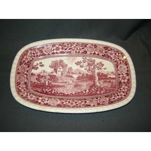 Villeroy & Boch Rusticana rood vleesschaal 30 x 20 cm.