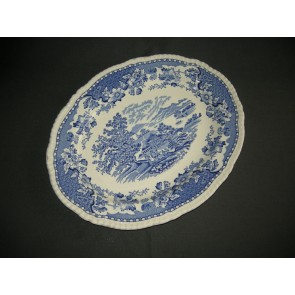 Woods Seaforth blauw vleesschaal 36,5 x 28,5 cm.