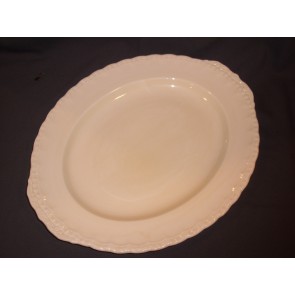 Grindley roomwit effen vleesschaal 42 x  34 cm.