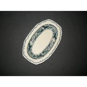 Societe Ceramique Victoria petrol vleesschaaltje 24 x 15,5 cm.